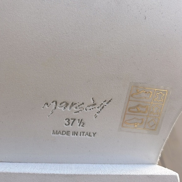 Marsèll Macron Calf Length 80mm White Platform Chelsea Boots Size 37.5 IT US 7 - Picture 11 of 12